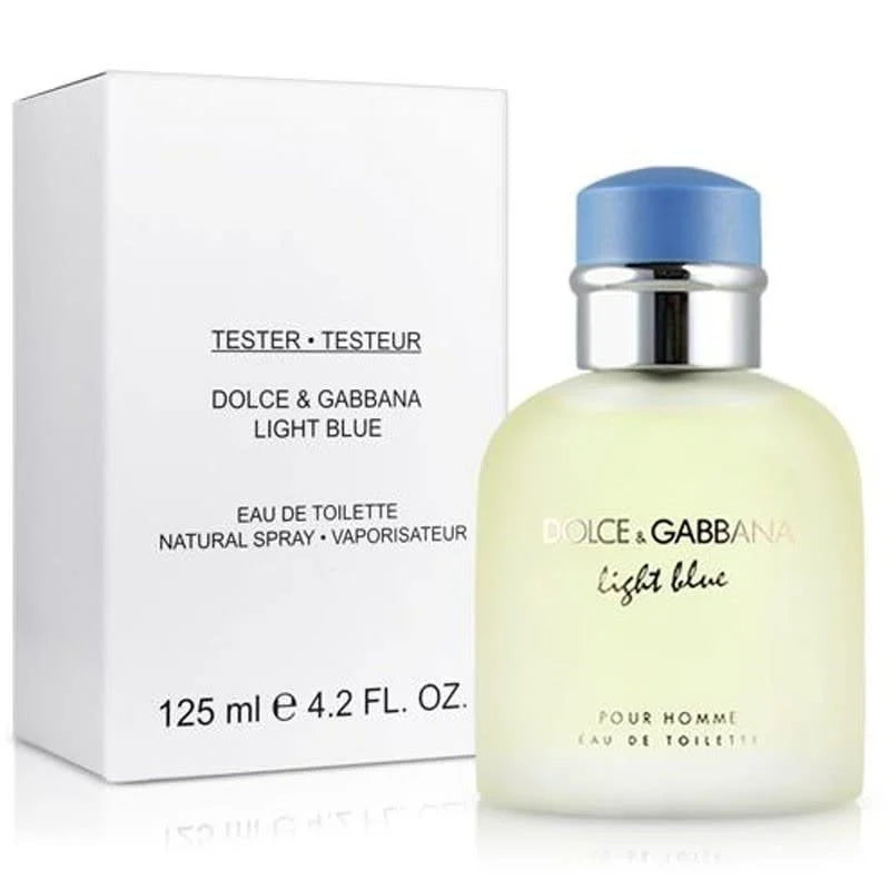 Dolce and Gabbana Mens Light Blue EDT Spray 4.23 oz Tester