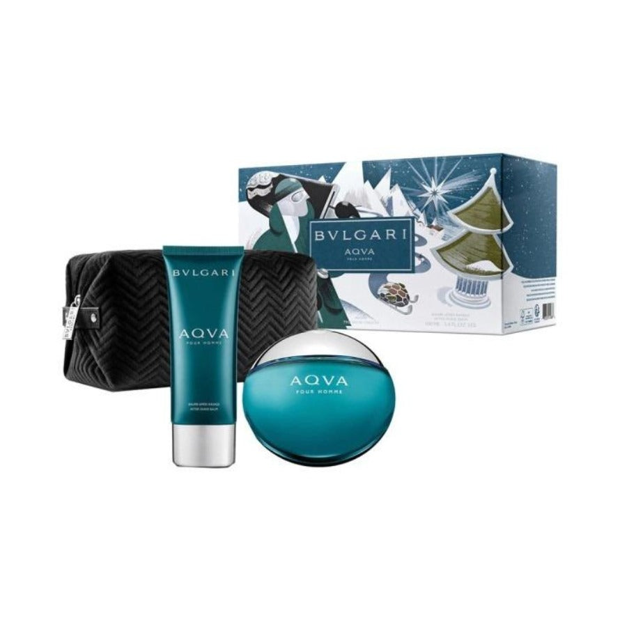 Bvlgari Aqva Pour Homme Eau de Toilette 3 Piece Set