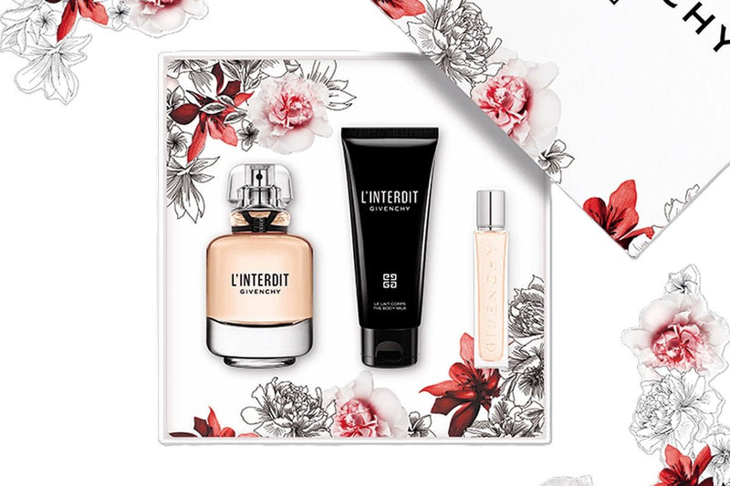 GIVENCHY L Interdit Eau De Parfum 3 Piece Gift Set White