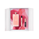 Lancôme Idôle Eau de Parfum gift set featuring 50 mL perfume, 10 mL mini, and Lash Idôle mascara in stylish packaging.