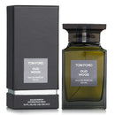 Tom Ford Oud Wood fragrance bottle and packaging, Eau de Parfum 100ml, woody and earthy scent.