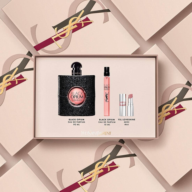 Coffret cadeau parfum Black Opium 3 pièces