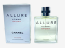 Chanel Allure Homme Sport cologne bottle and box, fresh citrus scent with cedar and musk notes, 100ml spray.
