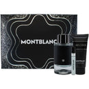 Mont Blanc Explorer gift set, featuring 100ml Montblanc Explorer Spray and 100ml All Over Shower Gel in elegant packaging.