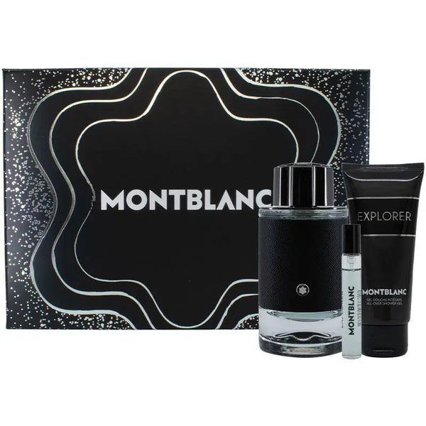 MONTBLANCエクスプローラー GIFT SET人気 Montblanc Explorer Platinum edp gift set of 3 piece by Montblanc