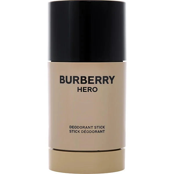 Burberry Hero Deodorant Stick, woody aromatic fragrance, featuring bergamot, cedarwood, black pepper, and juniper notes.