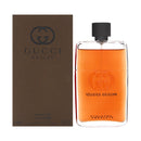 Gucci Guilty Absolute Eau de Parfum bottle and box showcasing warm and spicy woody scent.