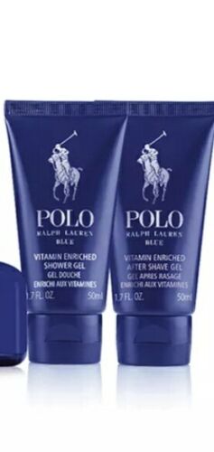 Polo Blue After Shave Gel & Hair & Body Wash 2 Pieces