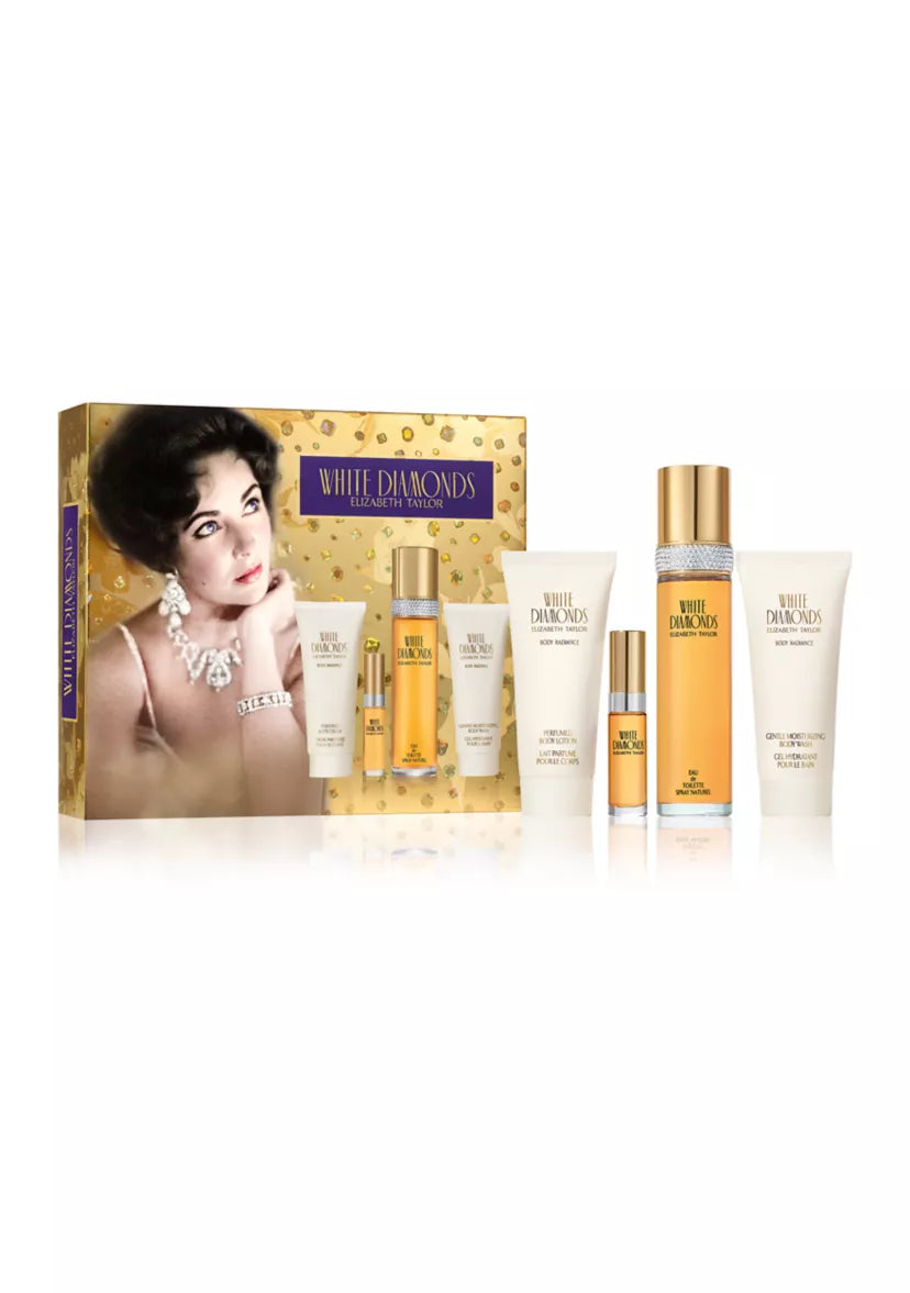 Elizabeth Taylor White Diamonds Eau de Toilette Ensemble de 4 pièces