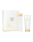 Elizabeth Arden White Tea Perfume Set with Eau de Parfum and body cream in elegant packaging.
